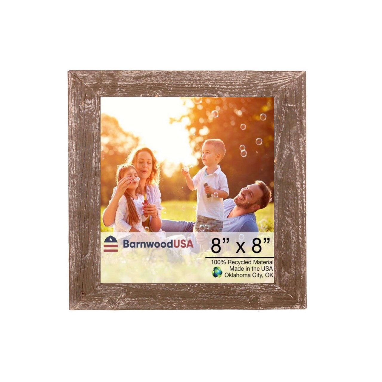 Rustic Farmhouse Standard Tabletop Reclaimed Wood Picture Frame